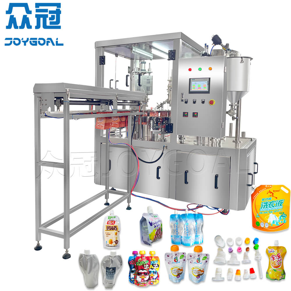 Breakfast soy milk soy milk stand-up bag spout bag filling machine stand-up bag juice filling and capping machine