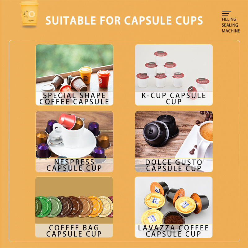Automatic Special Design Coffee Capsule Flling And Sealing Machine Coffee Capsules Sealing Machine Nespresso Coffee Capsule Flling And Sealing Machine