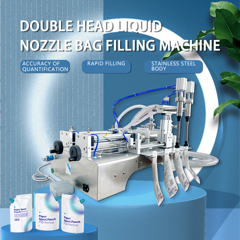 Semi Automatic 2/4/6 Nozzle Standing Spout Pouch Filling Capping Machine for Juice Milk Drinking Water Doypack Filling Machine