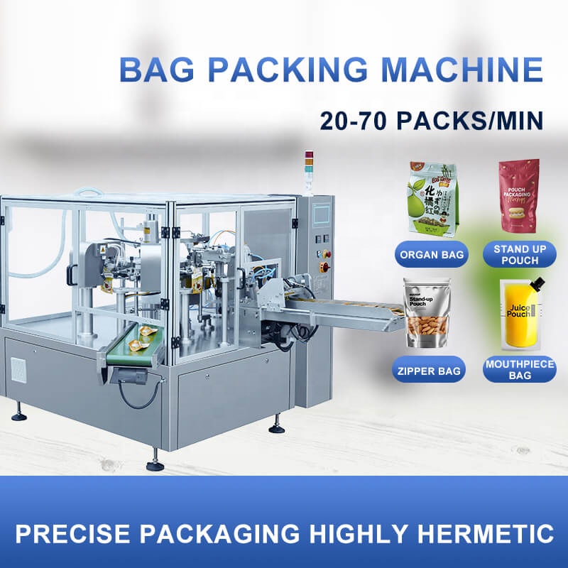 Automatic doypack pouch cosmetic chili tomato sauce cream paste fruit jam filling and sealing packing machine filler