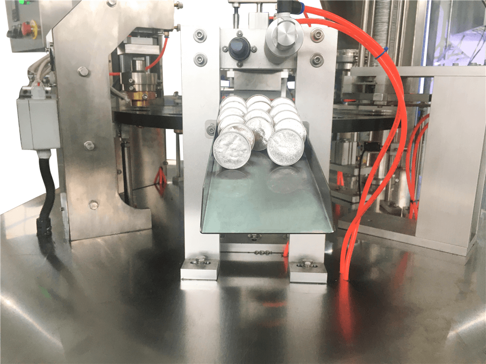 Rotary Automatic KFZ-1 Aluminum Nespresso Coffee Capsule Filling And Sealing Machine