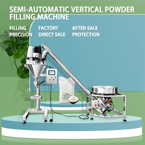 Semi Automatic Cosmetic Dry Powder Filling Machine Milk Sugar Coco Protein Powder Jar Can Auger Filler Small Bag Packing Machine