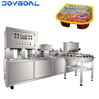 BHP-4 automatic rotary cup filling and sealing machine for cat food