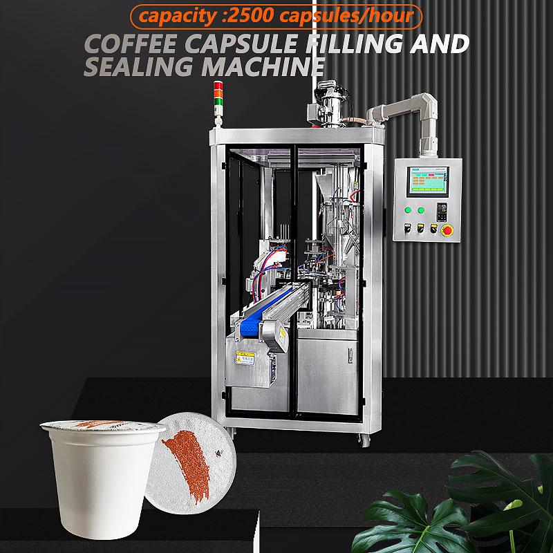 Capsule Powder Filling Machine Nespresso K Cup Coffee Capsule Heat Sealing Filling Machine