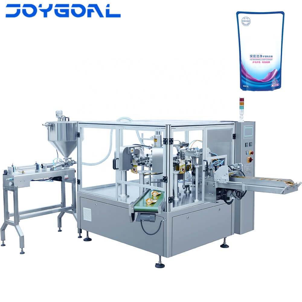 Automatic doypack pouch cosmetic chili tomato sauce cream paste fruit jam filling and sealing packing machine filler