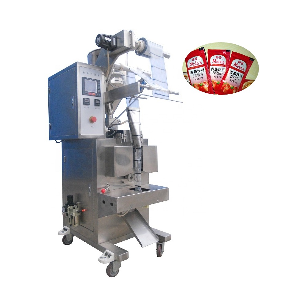 GT-320L Automatic paste sachet filling packing machine for honey shampoo ketchup cream sauce peanut butter